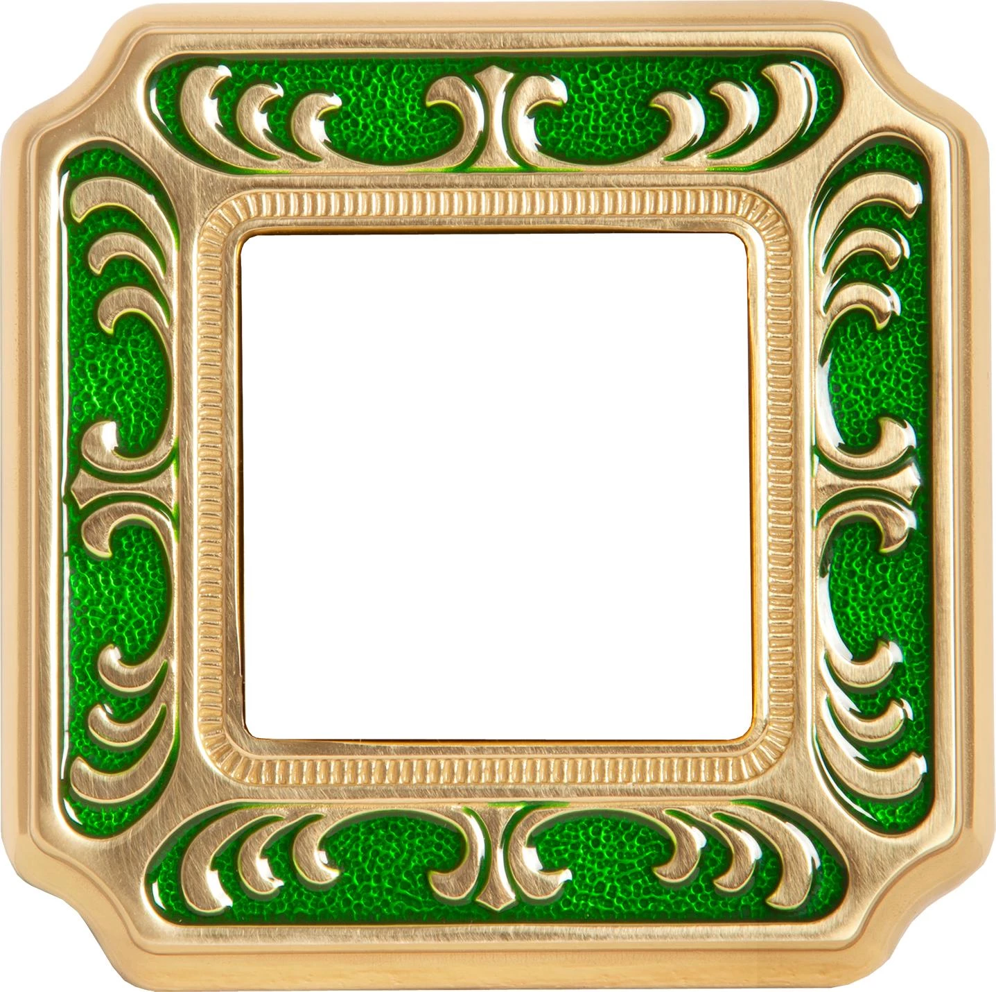  артикул FD01351VEEN название Рамка 1-ая (одинарная), цвет Изумрудно-зеленый, TOSCANA SIENA, Fede