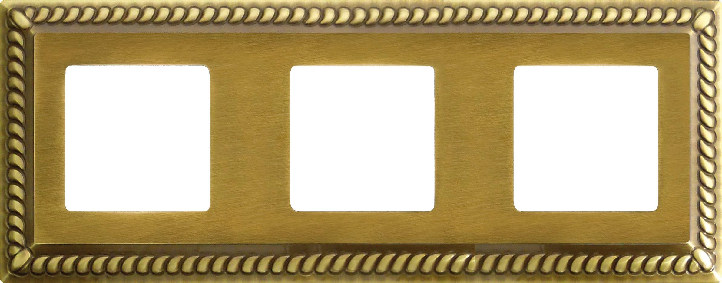  артикул FD01233PB название Рамка 3-ая (тройная), цвет Светлая бронза, Sevilla, Fede