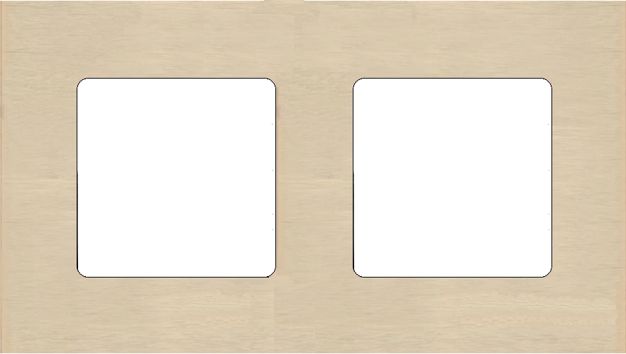  артикул FD01702BB название Рамка 2-ая (двойная), цвет Тертая Латунь, Soho, Fede