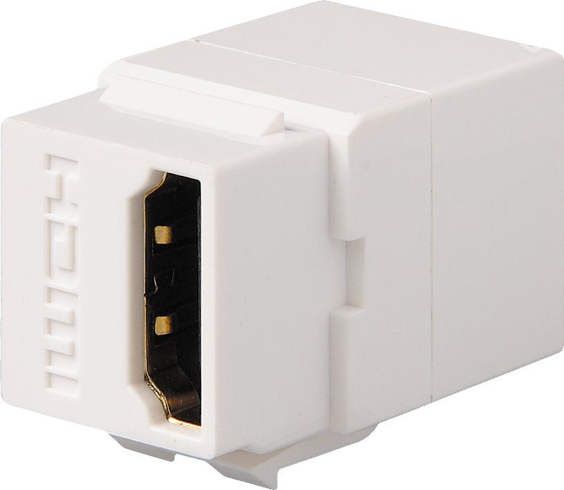  артикул FD-210HD название FEDE Белый Розетка HDMI (Коннектор) соединение Jack-to-jack, позолоченные контакты White (Blanco)