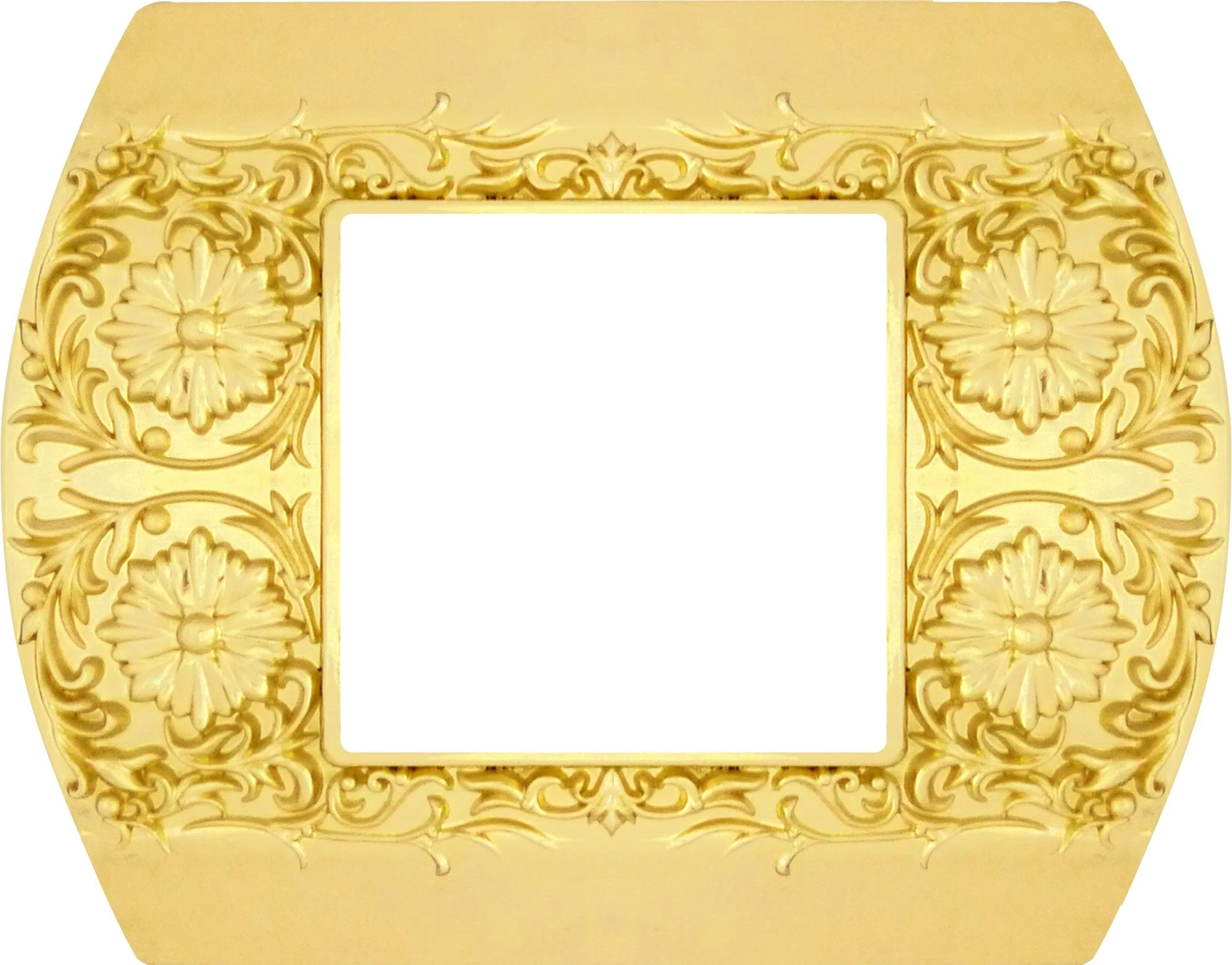  артикул FD01421OB название Рамка 1-ая (одинарная), цвет Светлое золото, Sanremo, Fede