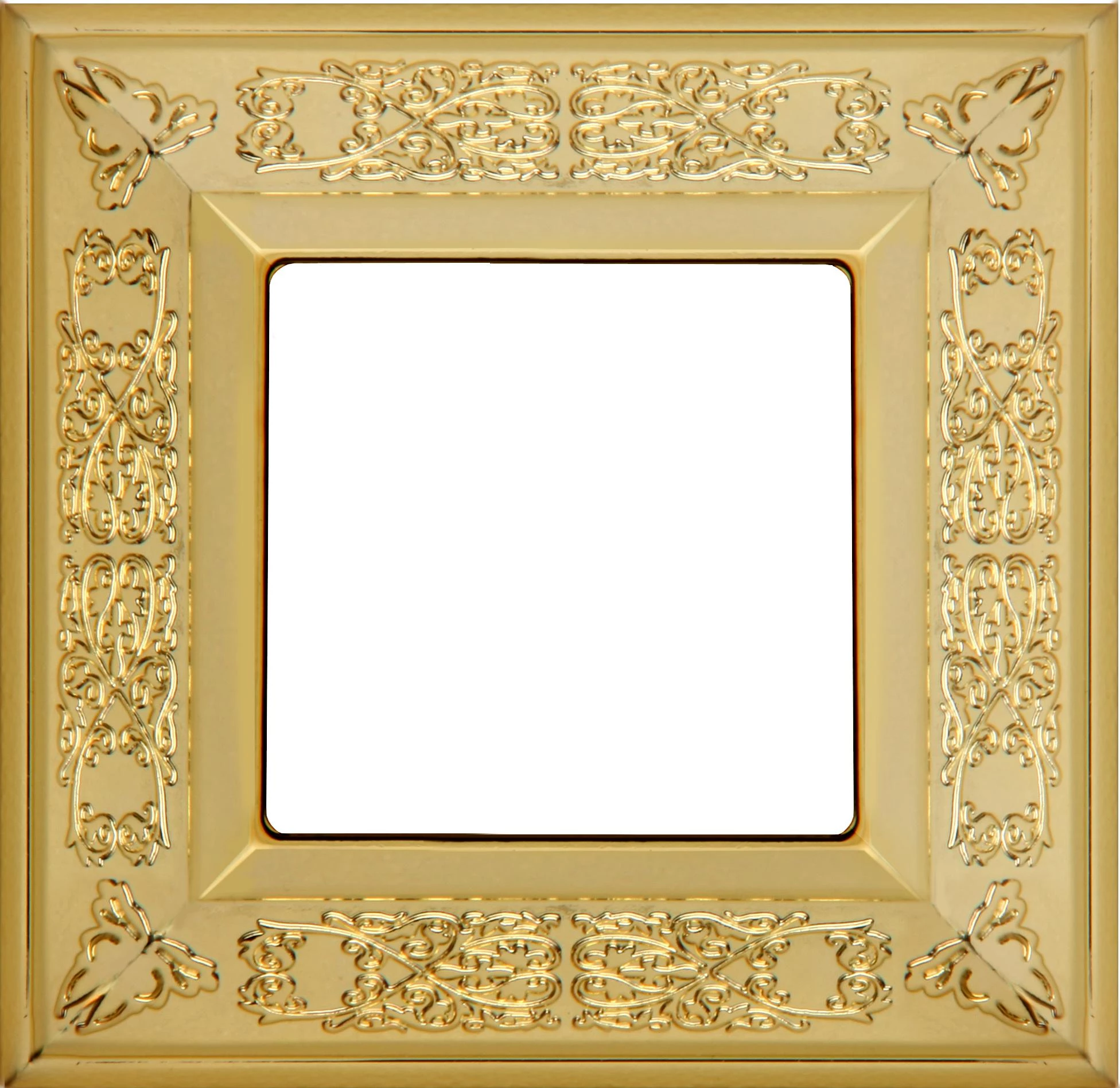  артикул FD01411OB название Рамка 1-ая (одинарная), цвет Светлое золото, Granada, Fede