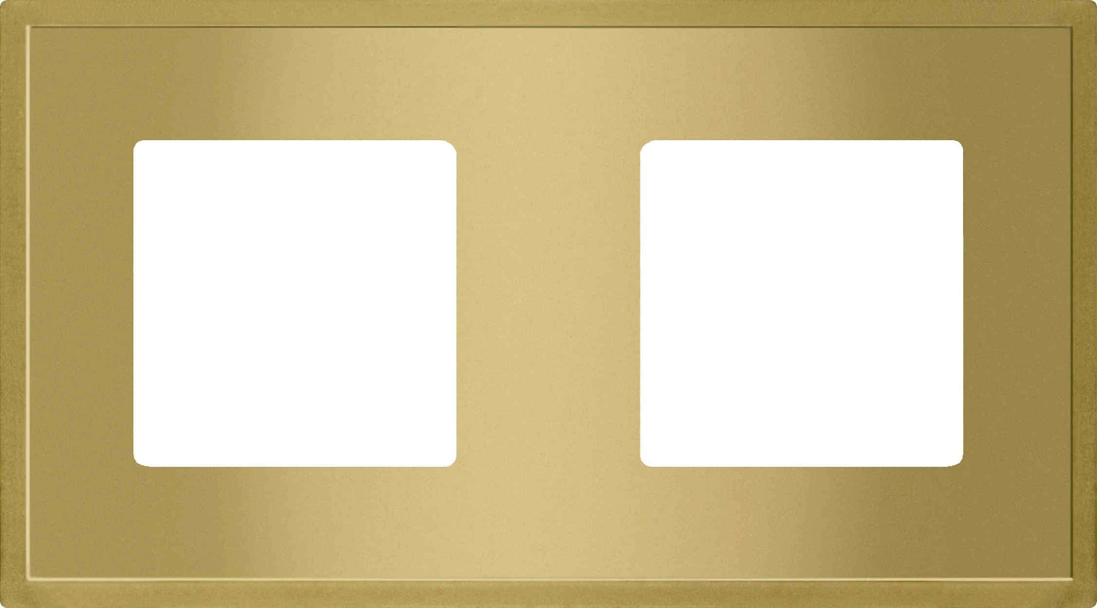  артикул FD01242OB название Рамка 2-ая (двойная), цвет Светлое золото, Madrid, Fede