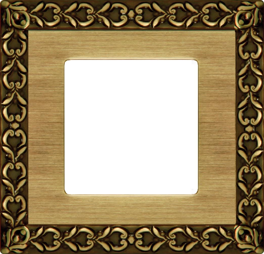  артикул FD01221PB название Рамка 1-ая (одинарная), цвет Светлая бронза, San Sebastian, Fede